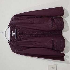 Christopher & Banks Petite Maroon Jacket Size P/XL